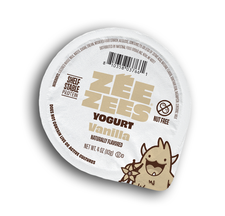 Zee Zees, Shelf Stable Yogurt, Vanilla, I/W, 4oz